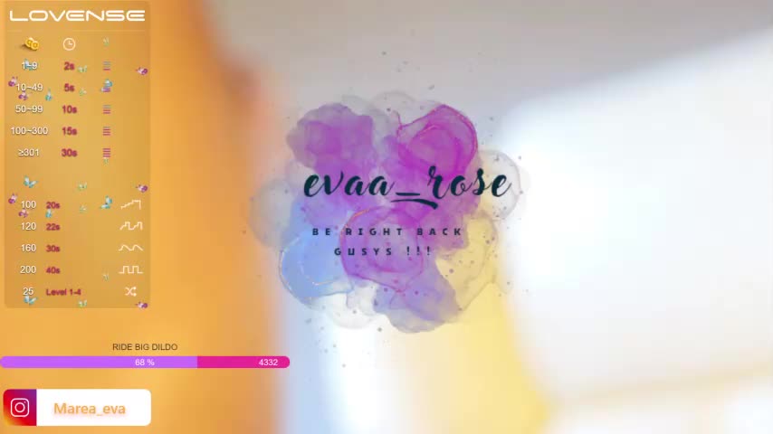 evaa_rose Chaturbate recording at 2023-08-14 21:47:00